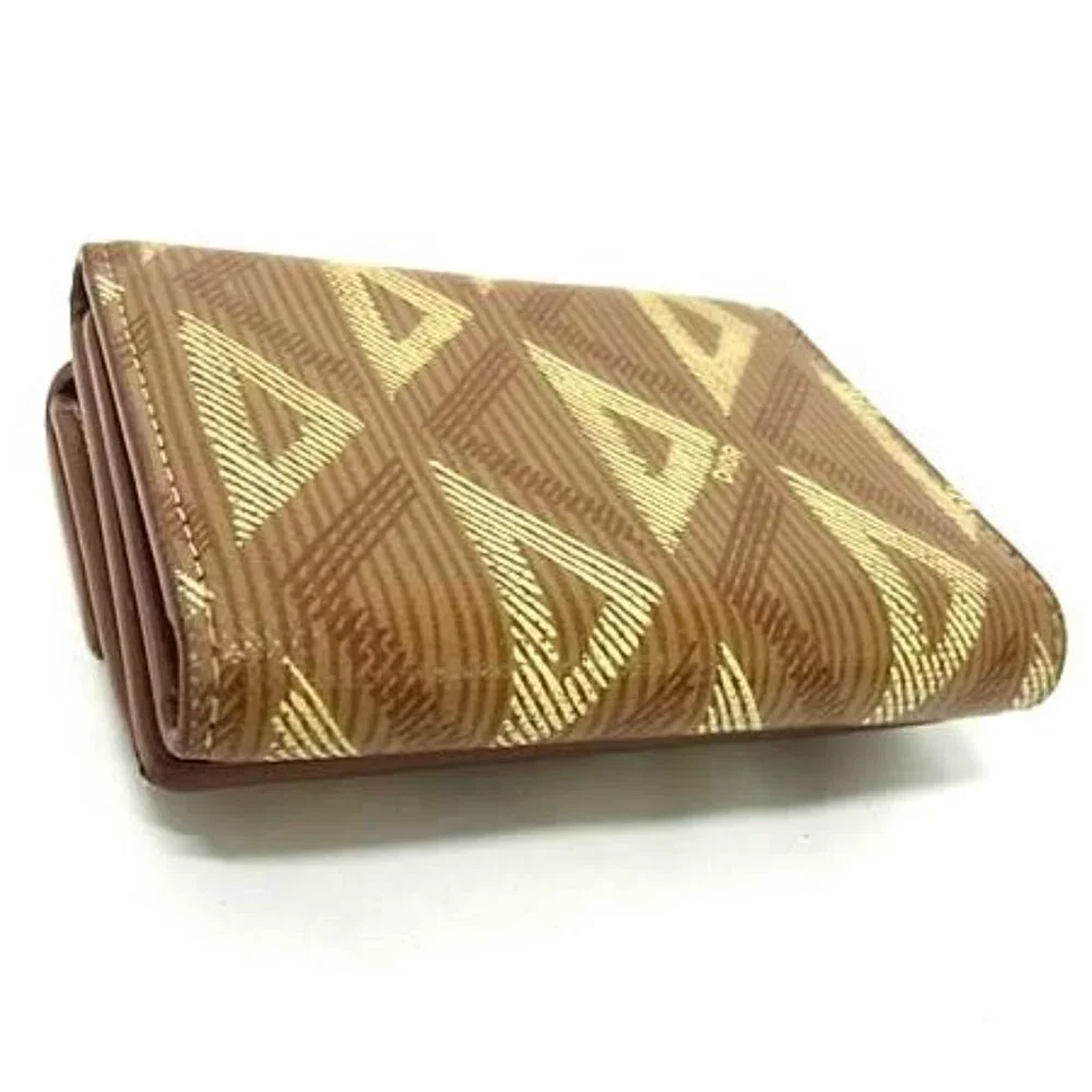 Dior CD Diamond Trifold Wallet Coin Purse Billfold Card Holder